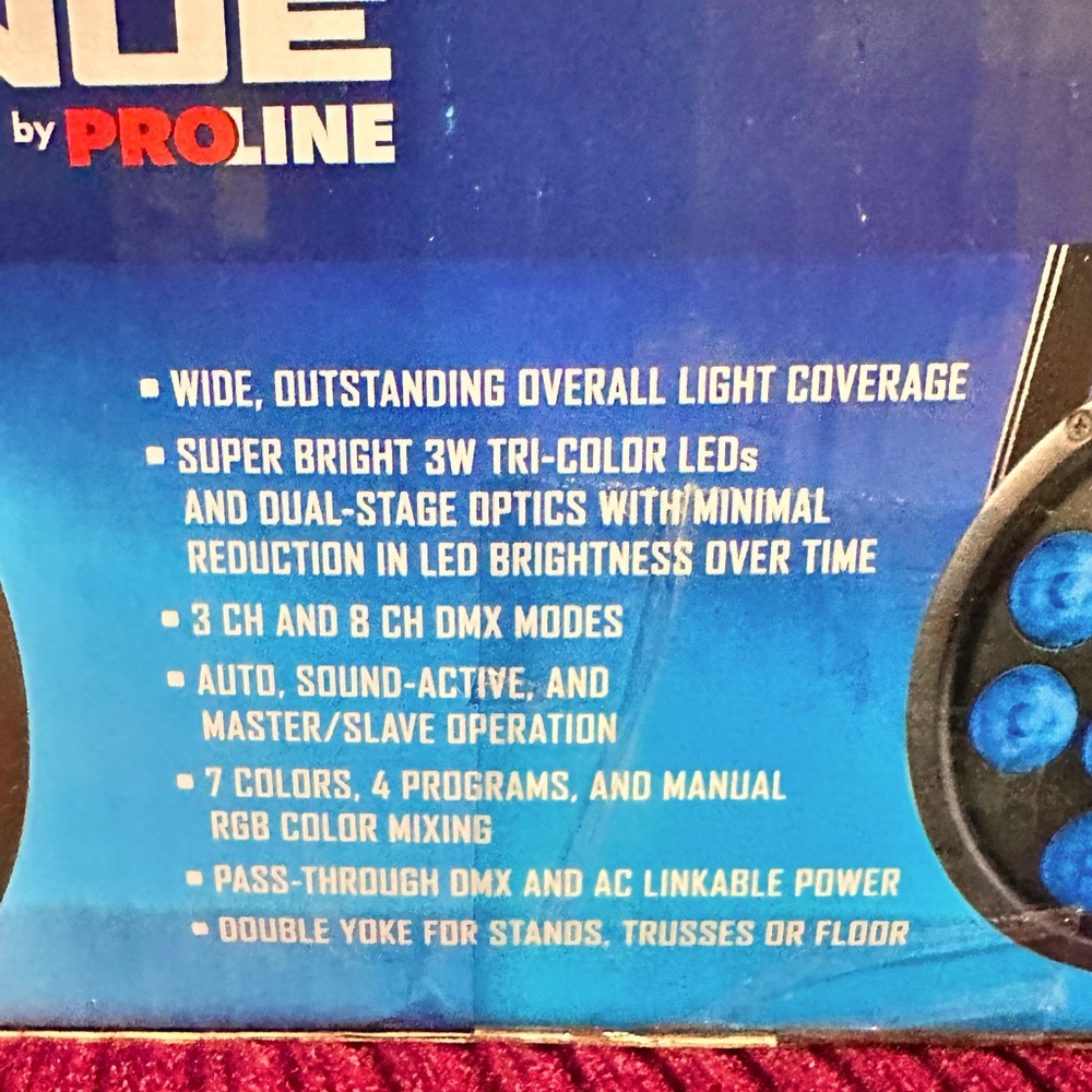 ProLine effect light for stage or gigs.